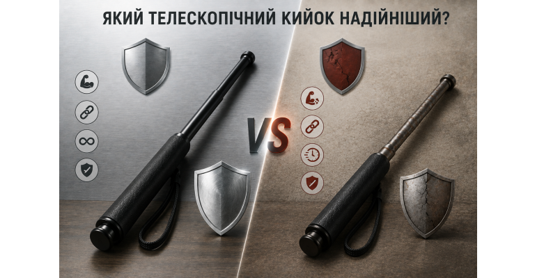 Закаленная или незакаленная сталь: какая телескопическая дубинка надежнее?